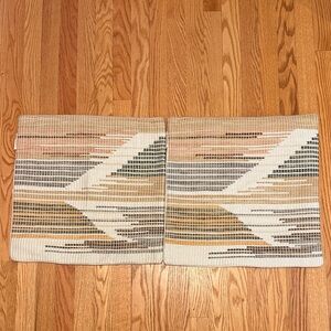 NWOT World Market Striped Accent Pillows